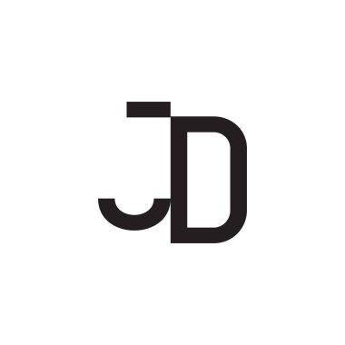 jd ilk harf vektör logosu
