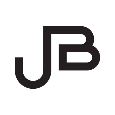 jb ilk harf vektör logosu