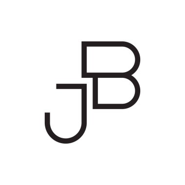 jb ilk harf vektör logosu