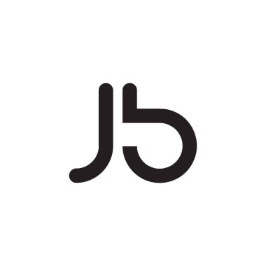 jb ilk harf vektör logosu