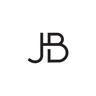 jb ilk harf vektör logosu