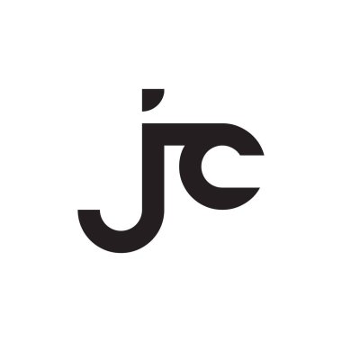 jc ilk harf vektör logosu