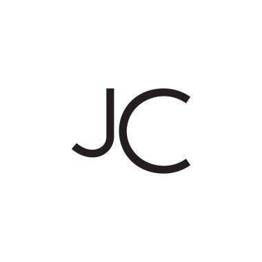 jc ilk harf vektör logosu