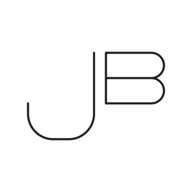 jb ilk harf vektör logosu