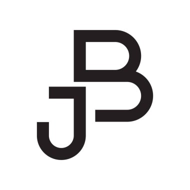 jb ilk harf vektör logosu