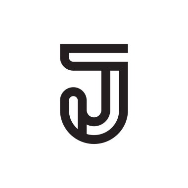 j ilk harf vektör logosu