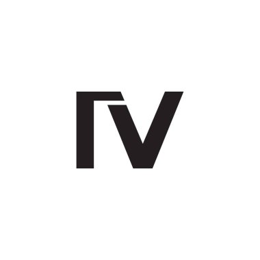 IV ilk harf vektör logosu