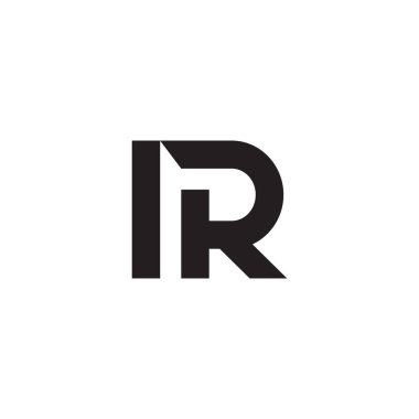 ir ilk harf vektör logosu