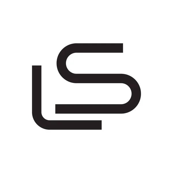 Prima Literă Vector Logo — Vector de stoc