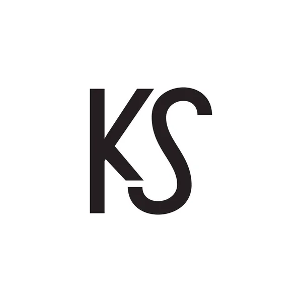 Ks頭文字のベクターロゴ — ストックベクタ