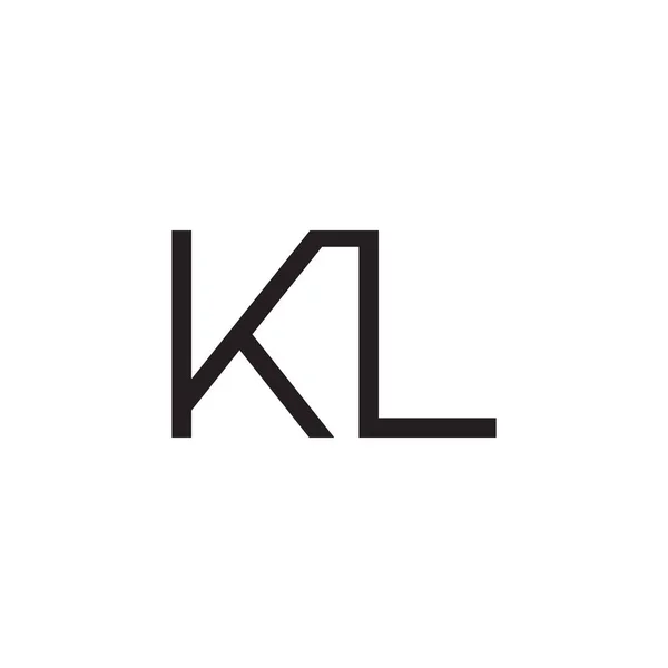 Kl初始字母向量标识 — 图库矢量图片