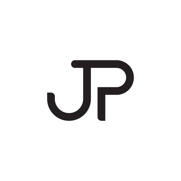 Jp初始字母向量标识 — 图库矢量图片