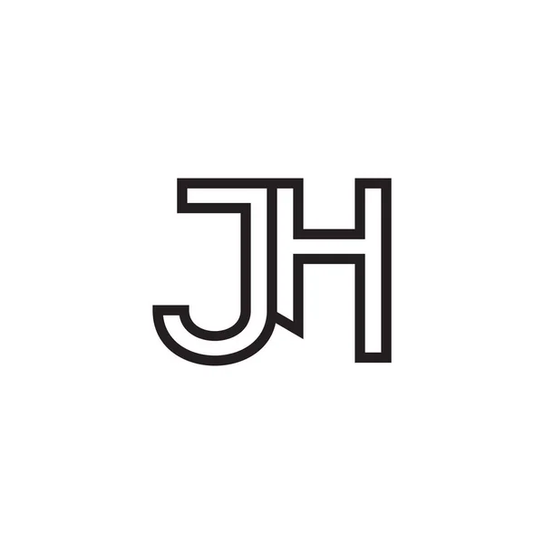 Jh初始字母向量标识 — 图库矢量图片