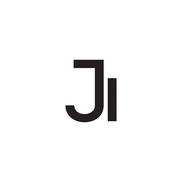 Ji初始字母向量标志 — 图库矢量图片