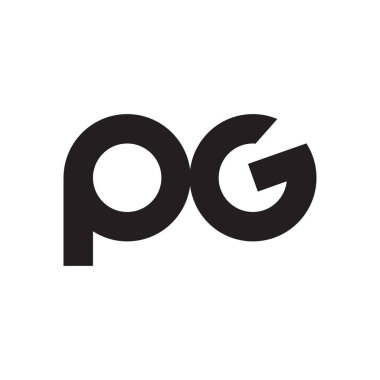 pg ilk harf vektör logosu