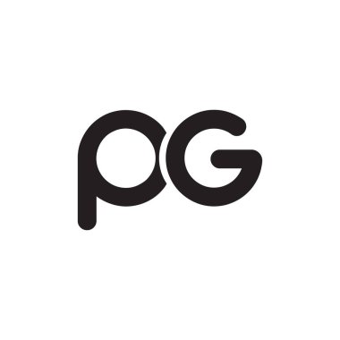 pg ilk harf vektör logosu