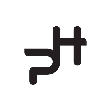 ph ilk harf vektör logosu