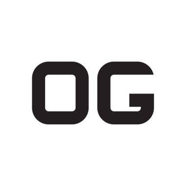 og ilk harf vektör logosu