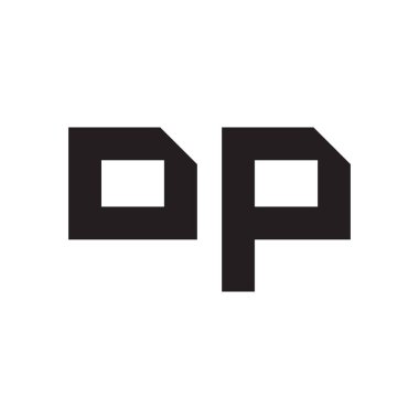 op ilk harf vektör logosu