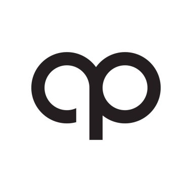 op ilk harf vektör logosu