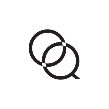 oq ilk harf vektör logosu