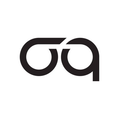 oq ilk harf vektör logosu
