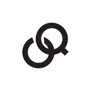 oq ilk harf vektör logosu