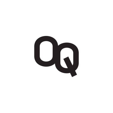 oq ilk harf vektör logosu