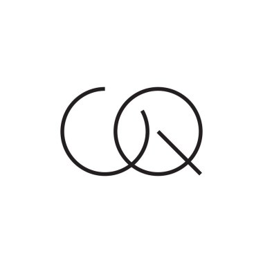 oq ilk harf vektör logosu