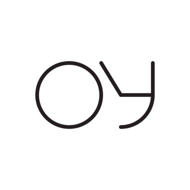oy ilk harf vektör logosu