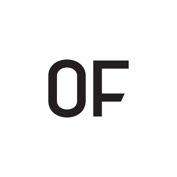 Del Logotipo Inicial Del Vector Letras — Vector de stock