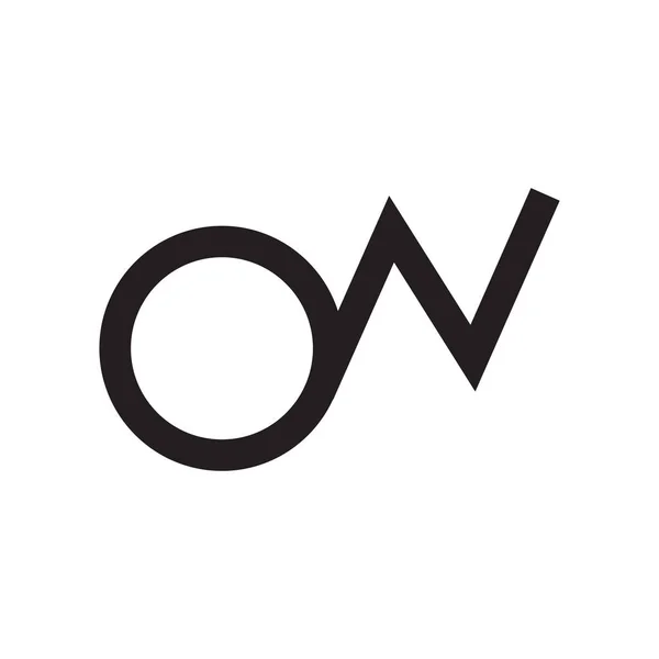 Auf Anfangsbuchstaben Vektor Logo — Stockvektor