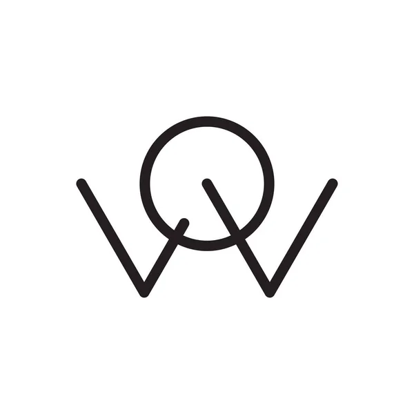 Unsere Anfangsbuchstaben Vektor Logo — Stockvektor