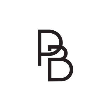 pb ilk harf vektör logosu