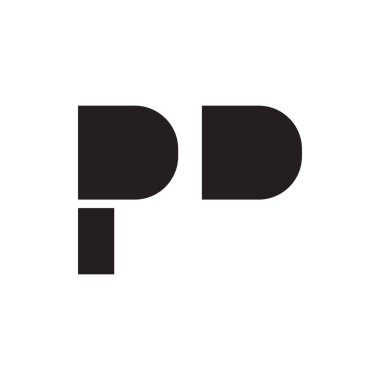 pd ilk harf vektör logosu