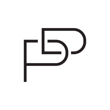 pd ilk harf vektör logosu