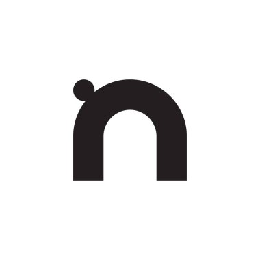 n ilk harf vektör logosu