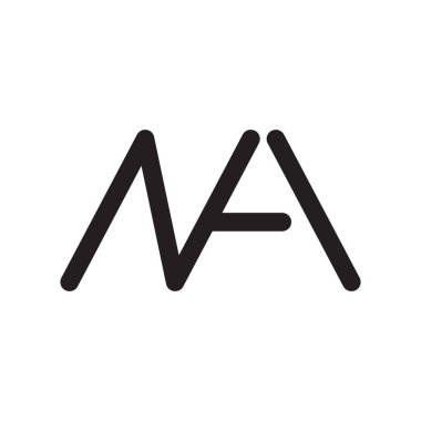 na ilk harf vektör logosu