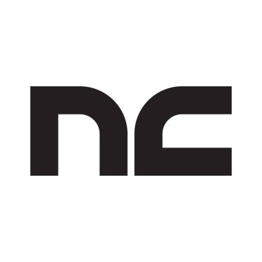 nc ilk harf vektör logosu