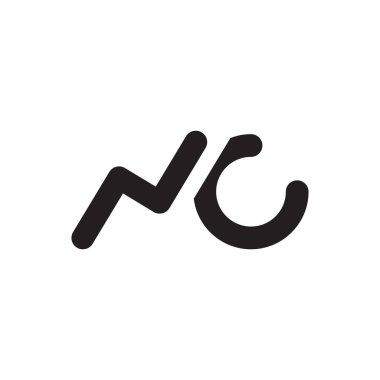 nc ilk harf vektör logosu