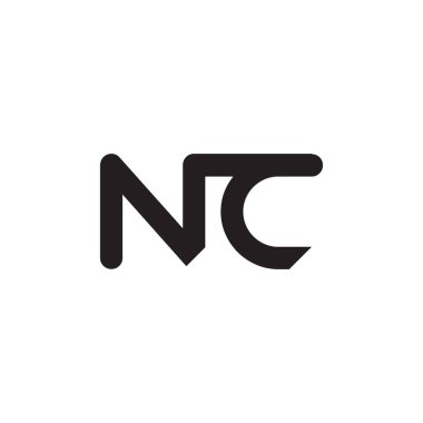 nc ilk harf vektör logosu