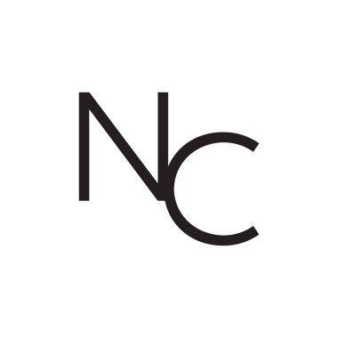nc ilk harf vektör logosu