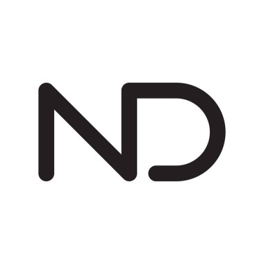 Ve ilk harf vektör logosu