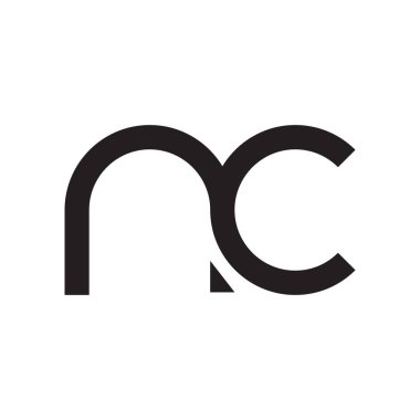 nc ilk harf vektör logosu