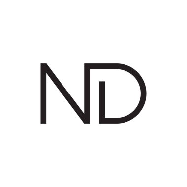 Ve ilk harf vektör logosu