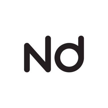 Ve ilk harf vektör logosu