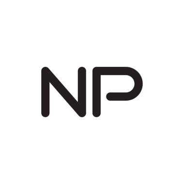 np ilk harf vektör logosu