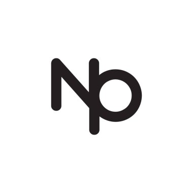 np ilk harf vektör logosu