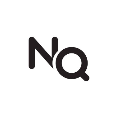 nq ilk harf vektör logosu