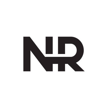 nr ilk harf vektör logosu